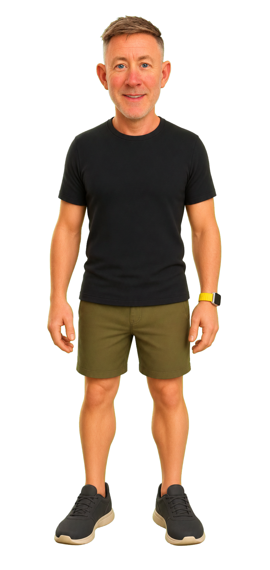 A DeskTwin avatar standing on the desktop